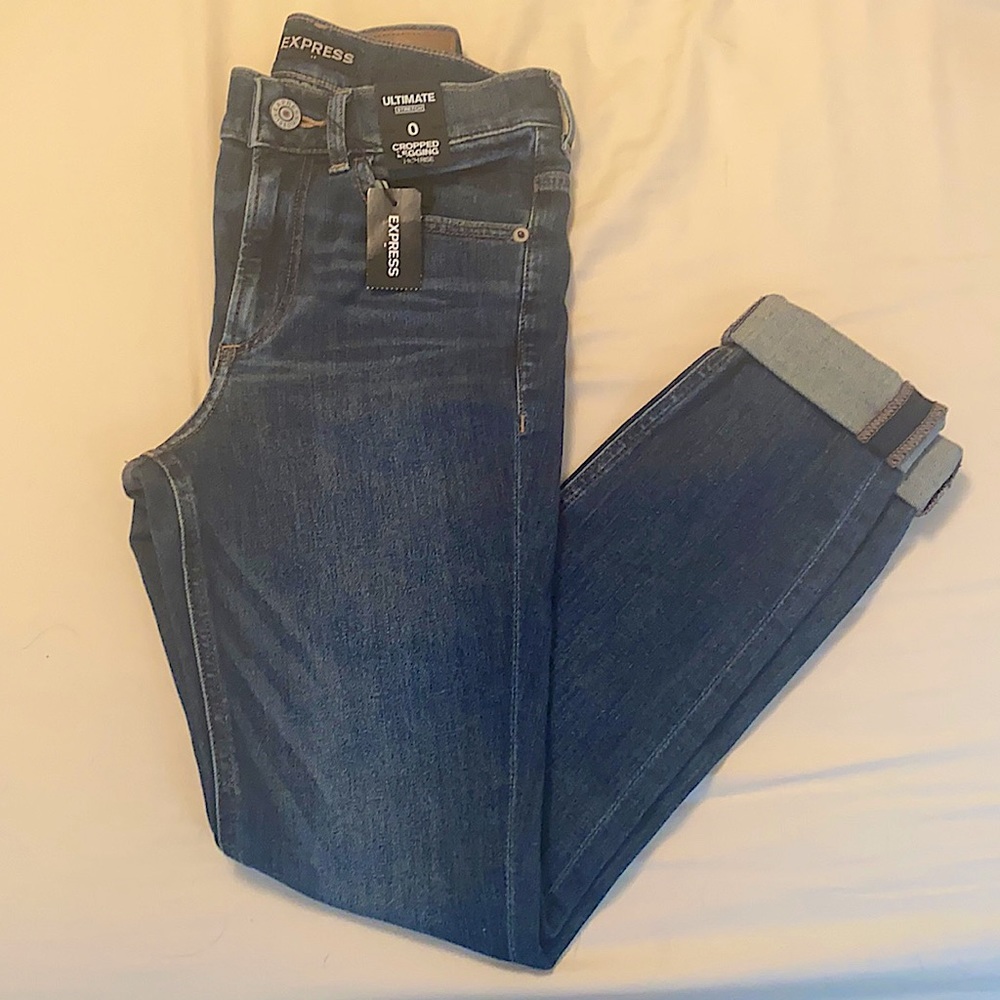 Express Cropped Legging High-Rise Jean size 0